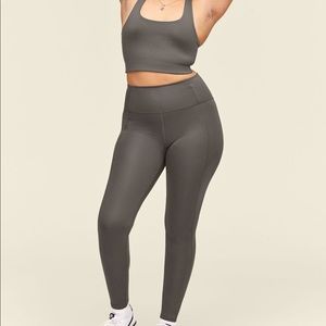 Girlfriend collective high-rise legging and bra